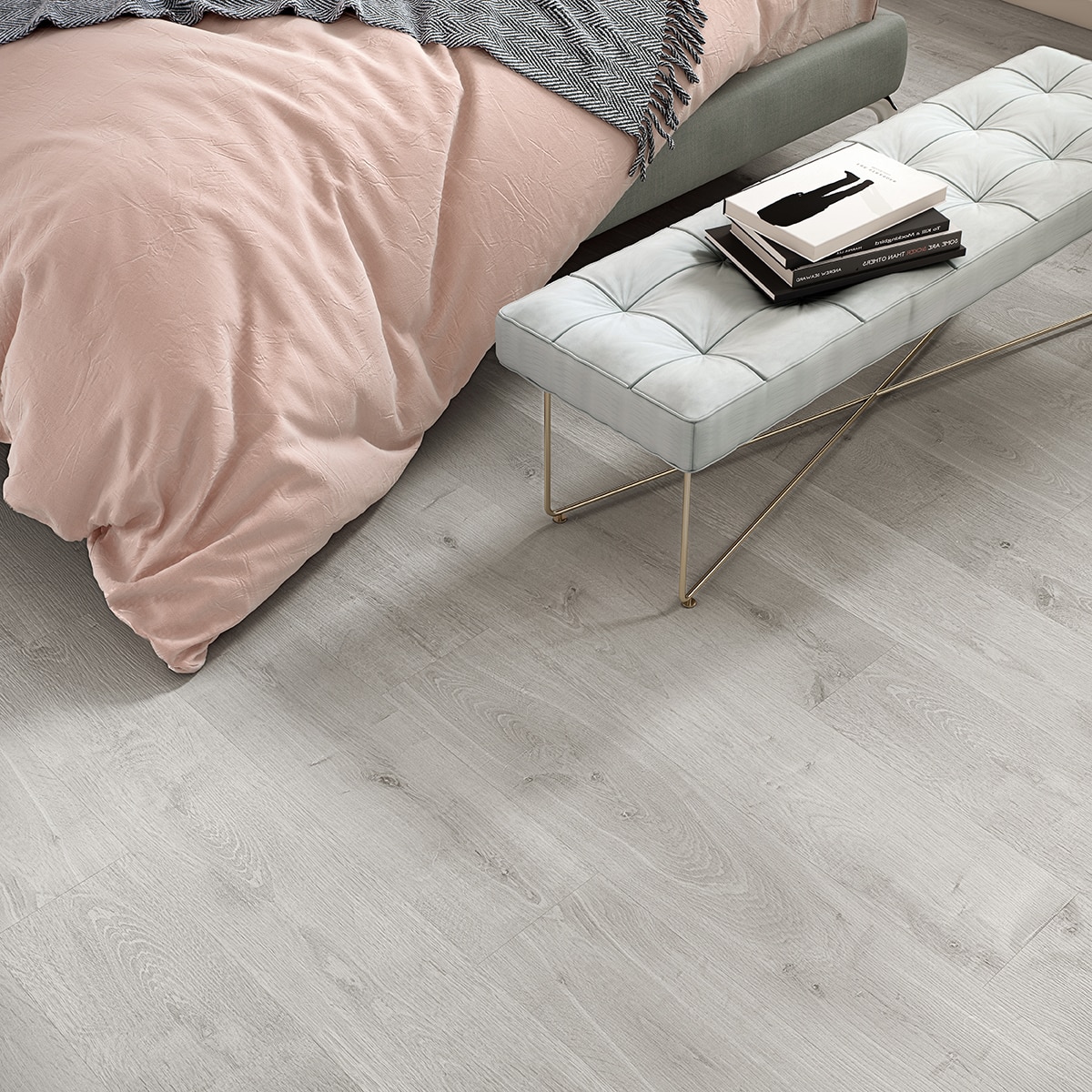 Finfloor Original ECO AC5/33 Roble Titanio sin bisel Gris-4