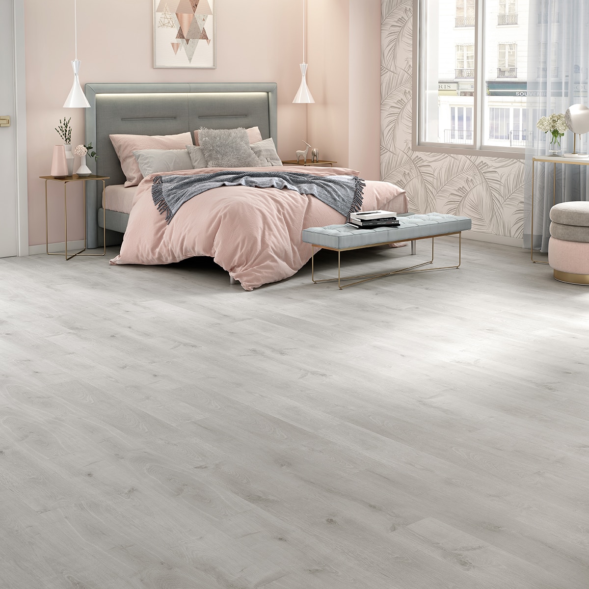 Finfloor Original ECO AC5/33 Roble Titanio sin bisel Gris-5