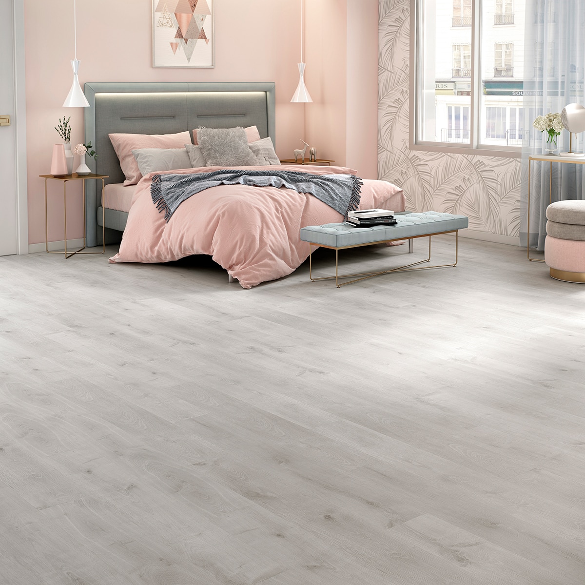 Finfloor Original ECO AC5/33 Roble Titanio sin bisel Gris-6