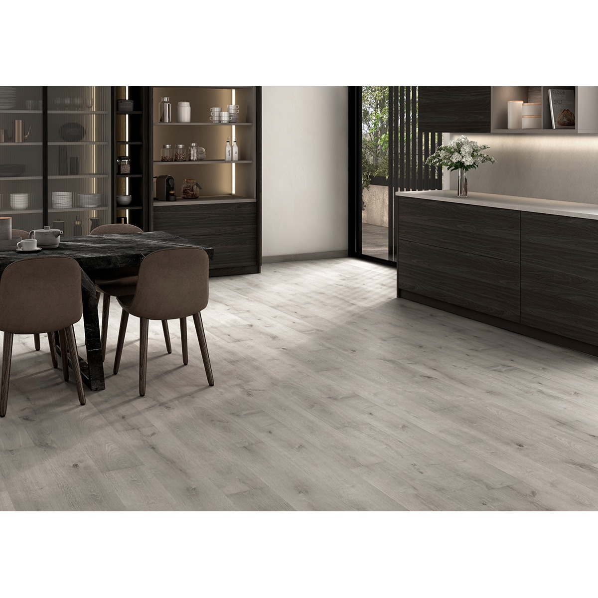 Finfloor Original ECO AC5/33 Roble Calcic sin bisel Gris-5