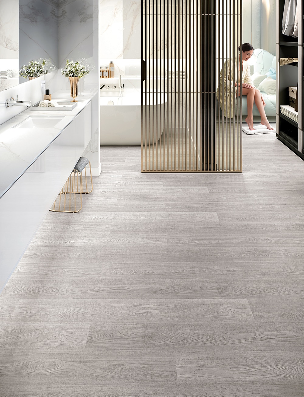 Finfloor 12 Durable AC6/33 Roble Kalmar Gris Gris-6