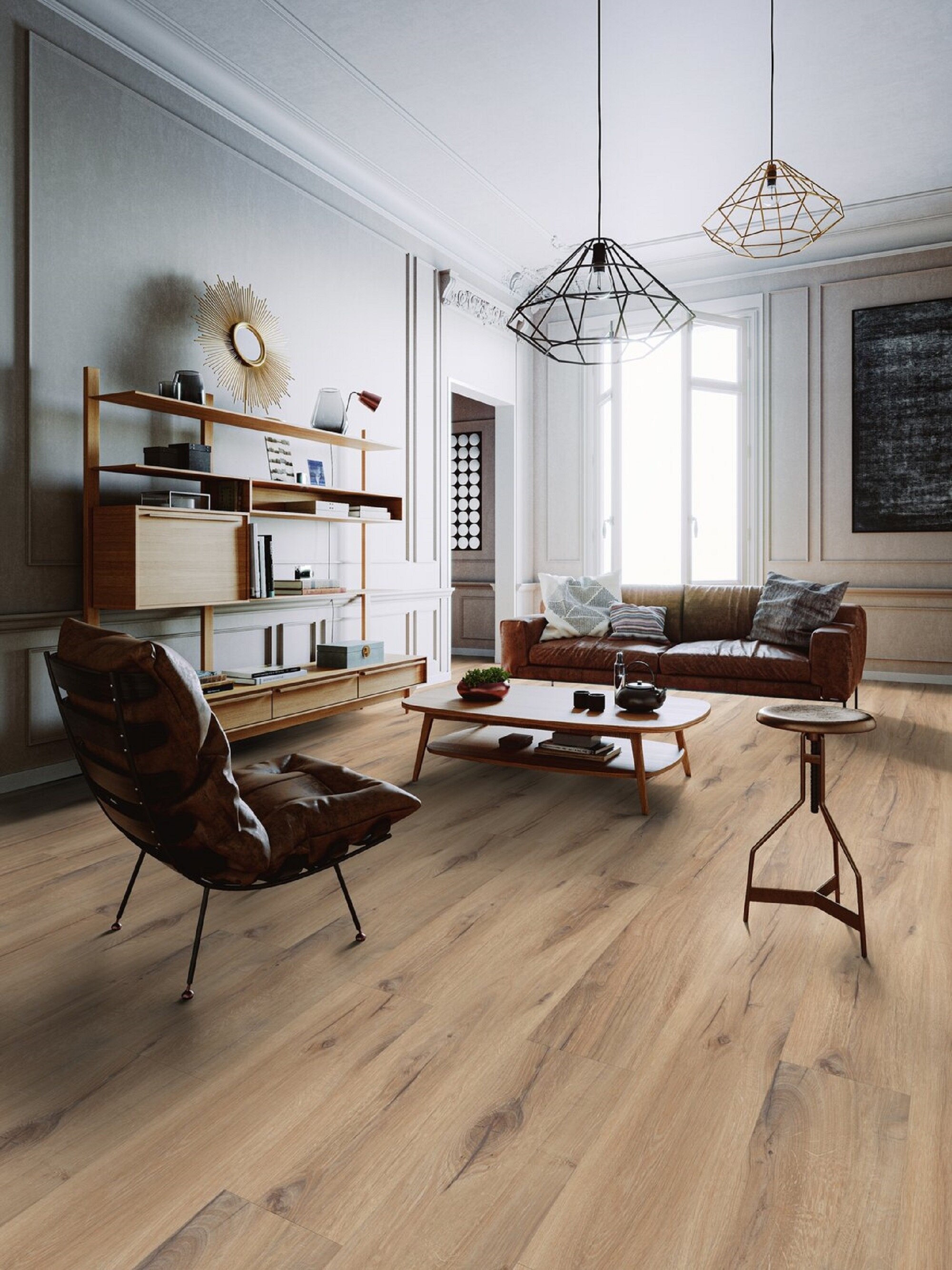 Suelo Vinílico Click Virtuo 229 x 1492 mm - 2,39 m² Daintree Honey-4