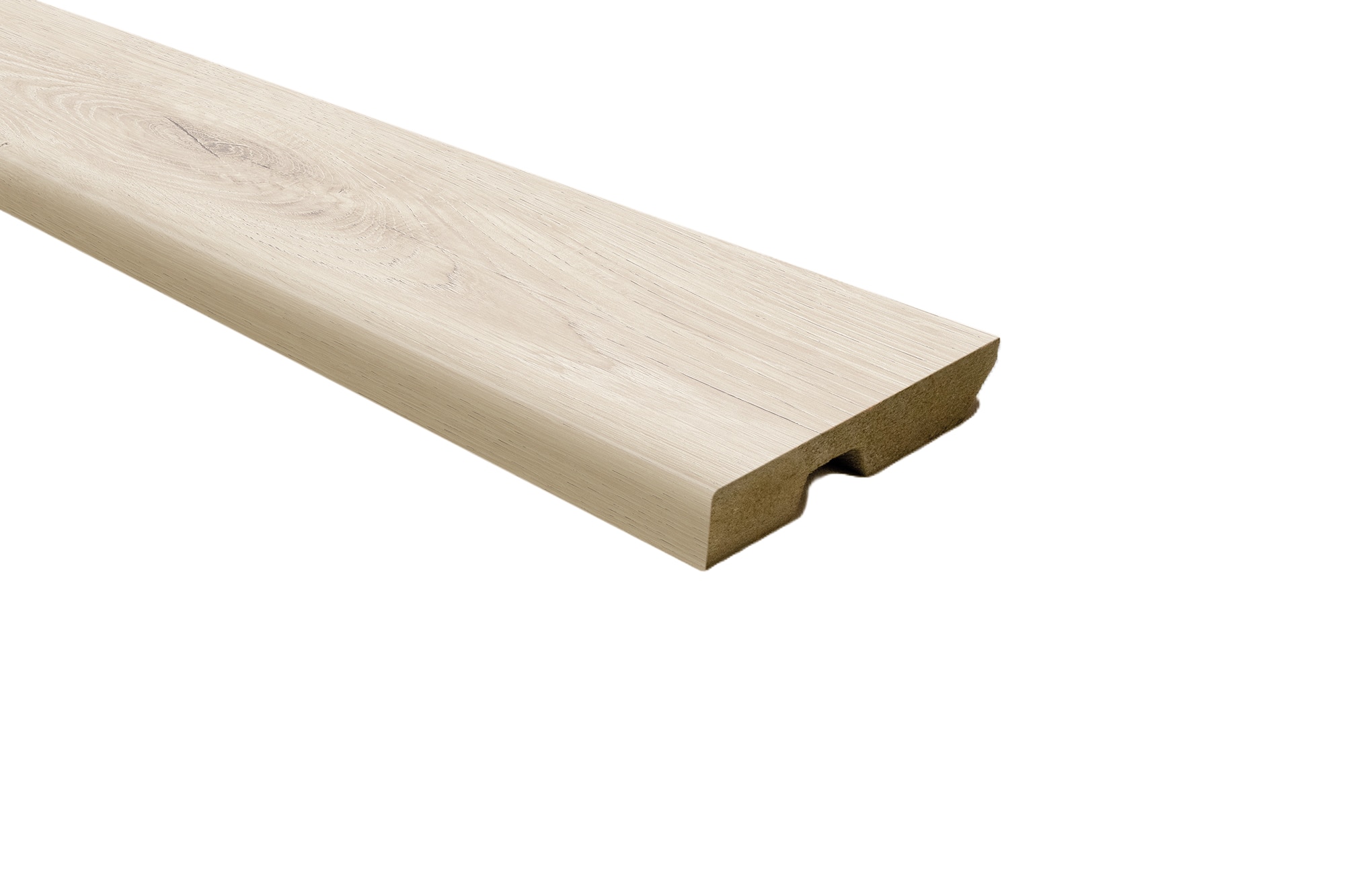Zócalo Roble Treviso Blanco 2250 x 80 x 14 2250 x 80 x 14 mm Madera-1