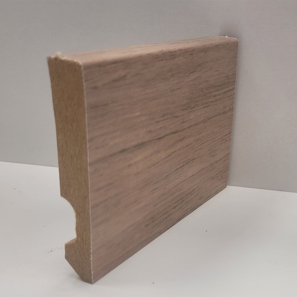 Rodapie MDF 2400x80x12 Canto Cuadrado Roble REF. C158 Roble-1