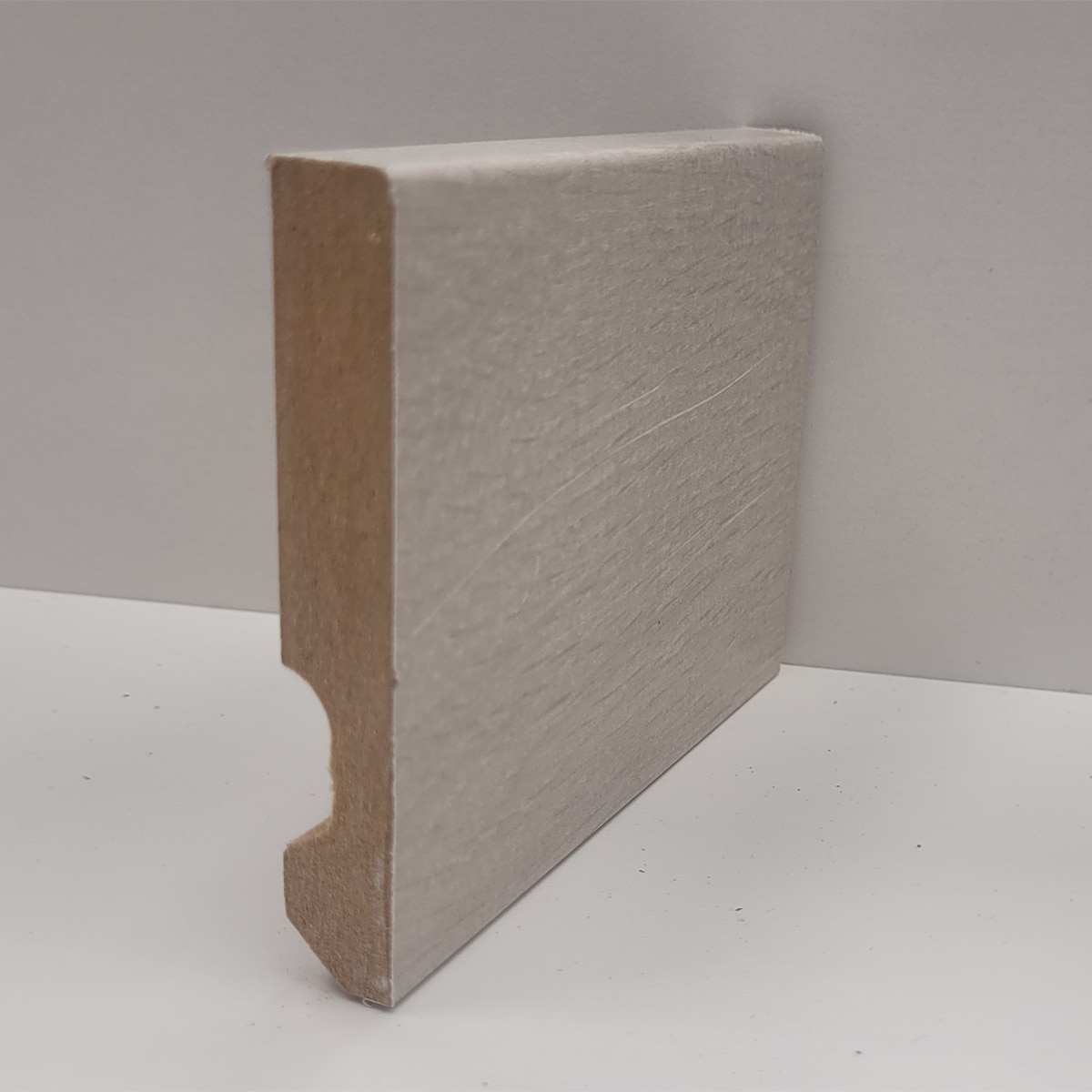 Imagen 0 de Rodapie MDF 2400x80x12 Canto Cuadrado Gris REF. C175