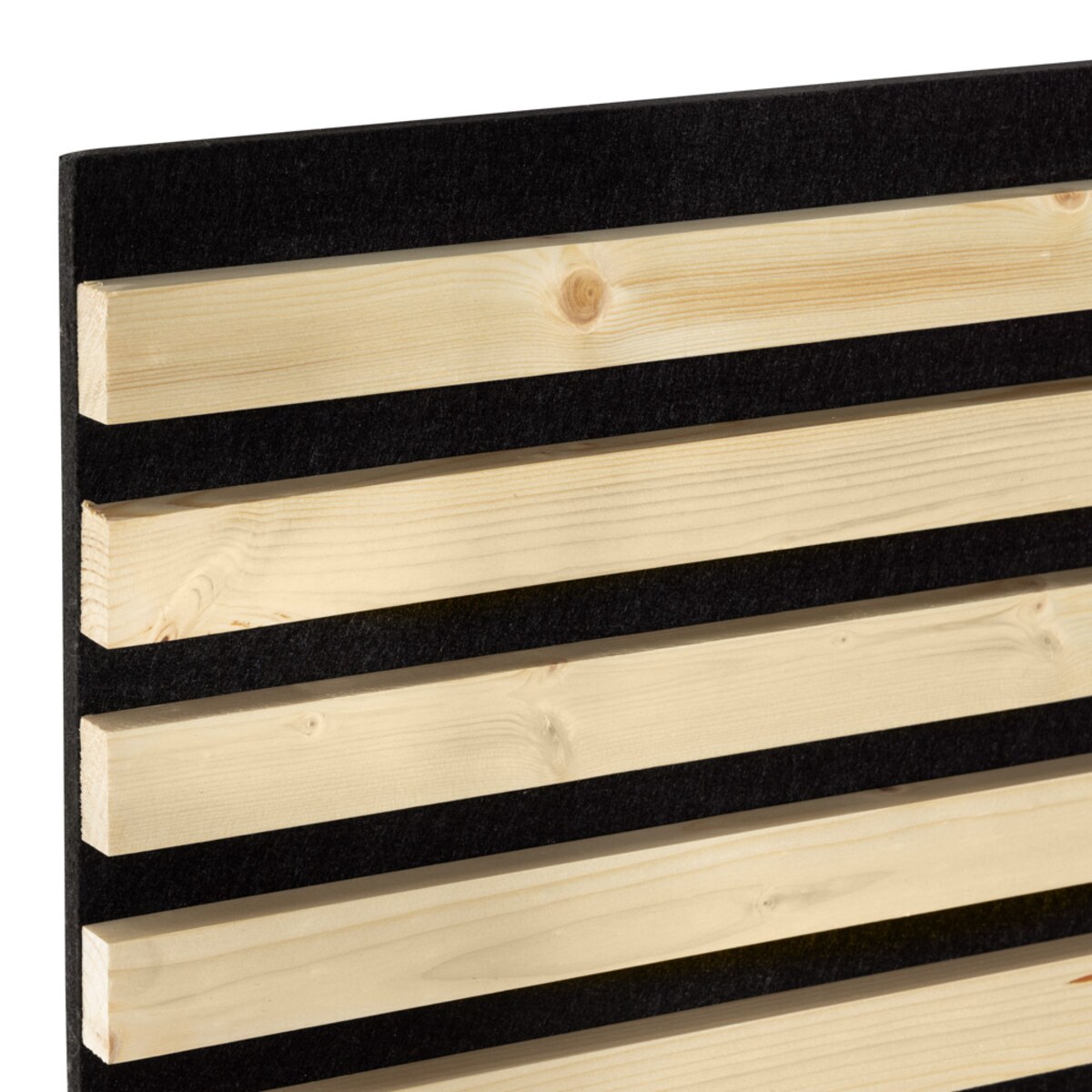 Painel Acústico + Ripas de Pinheiro Envernizado Mate - Caixa de 2 Unid. Madeira-3