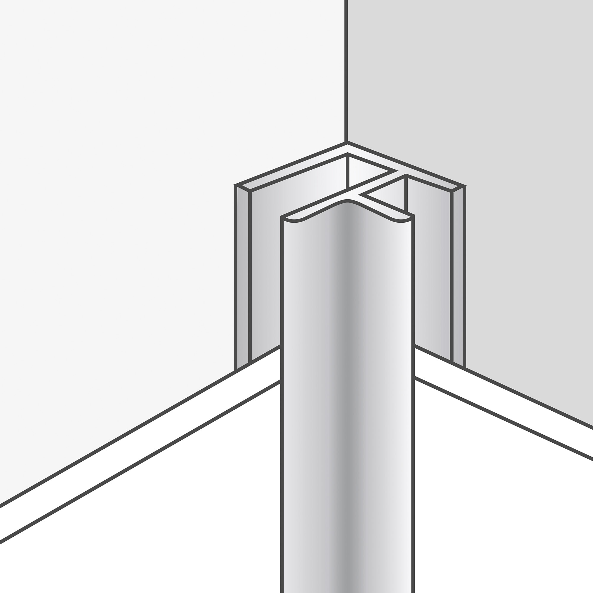 Perfil Aluminio 2,6 m Universal Corner XL 12-20 mm Aluminio-2