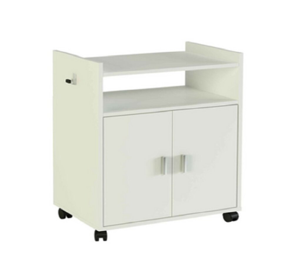 Imagem 0 de Armário Multiusos Melamina Baixo com Rodas 2P