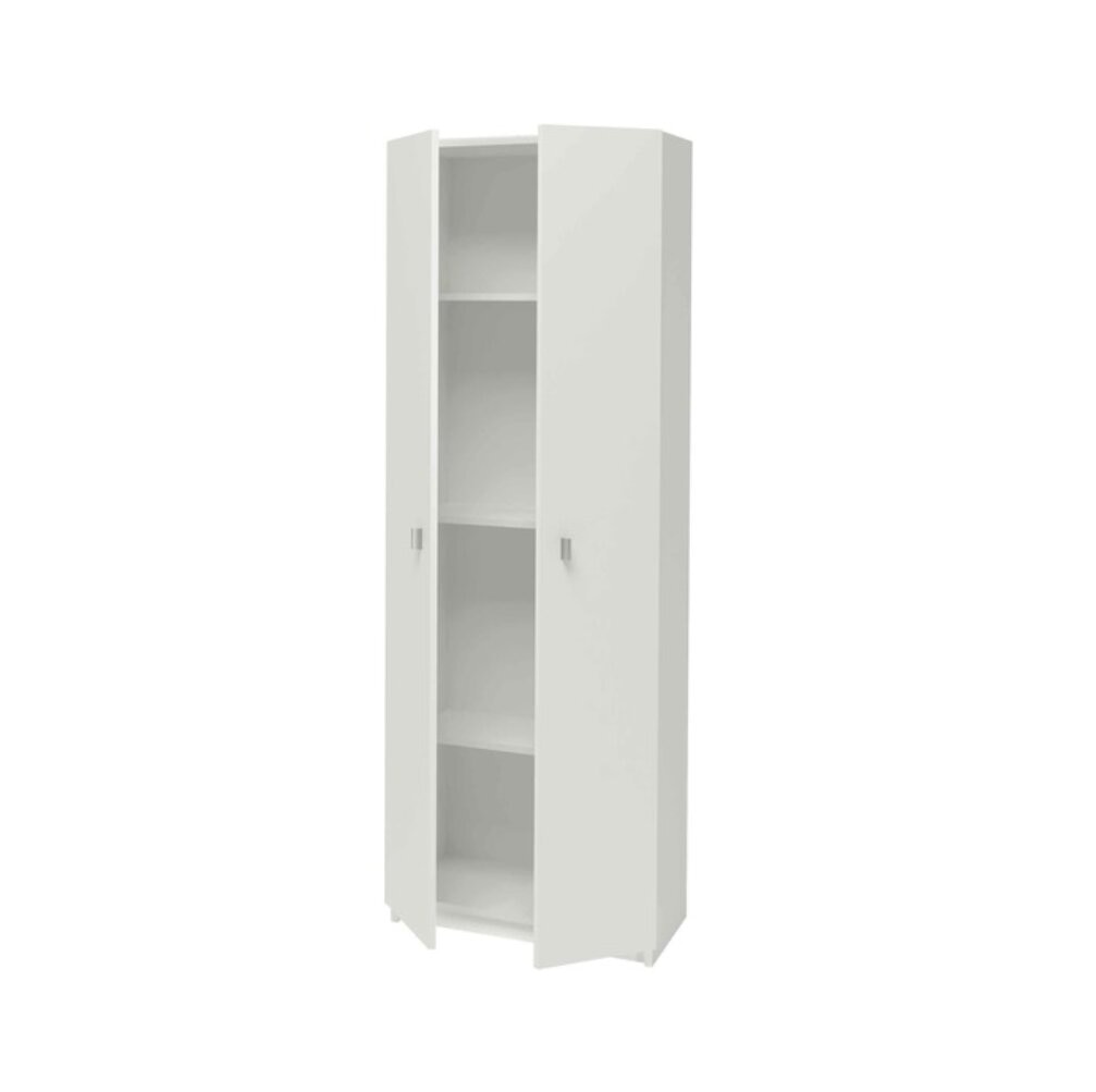Armario Multiusos Melamina 2P Blanco-2