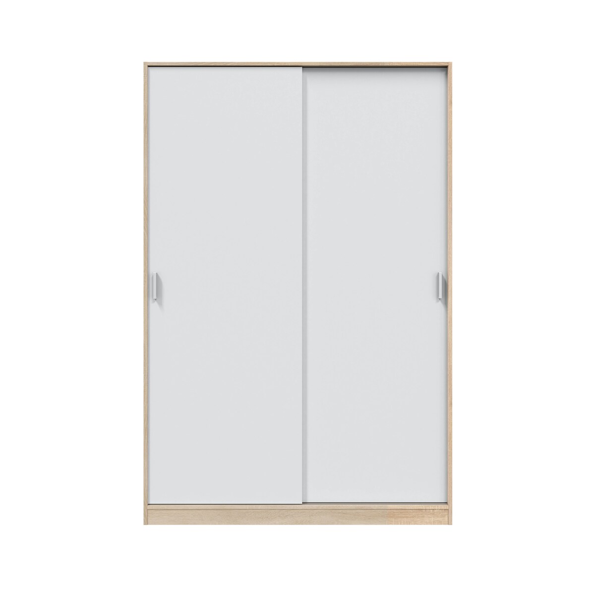 Armario 2 Puertas Correderas Blanco / Madera-2