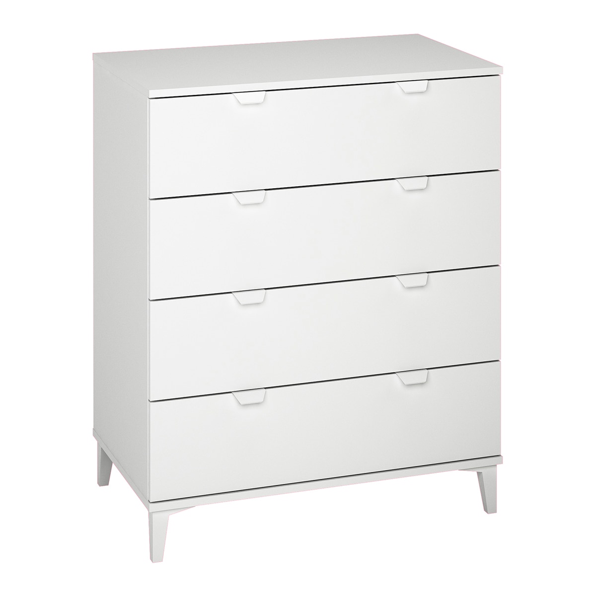 Imagem 0 de Cómoda Melamina 4 Gavetas com Pés