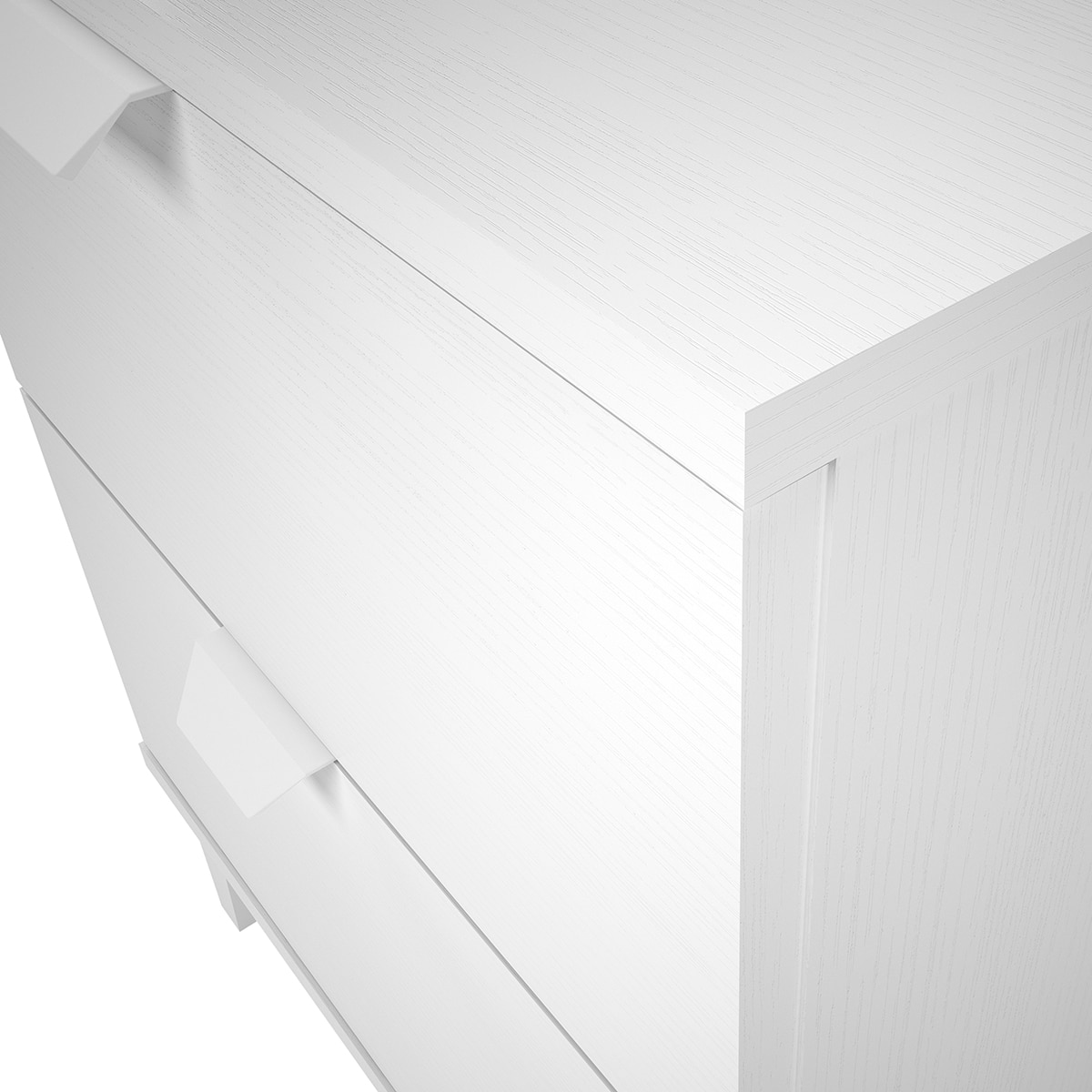 Imagen 5 de Cajonera Melamina 2 Cajones con Patas Blanco
