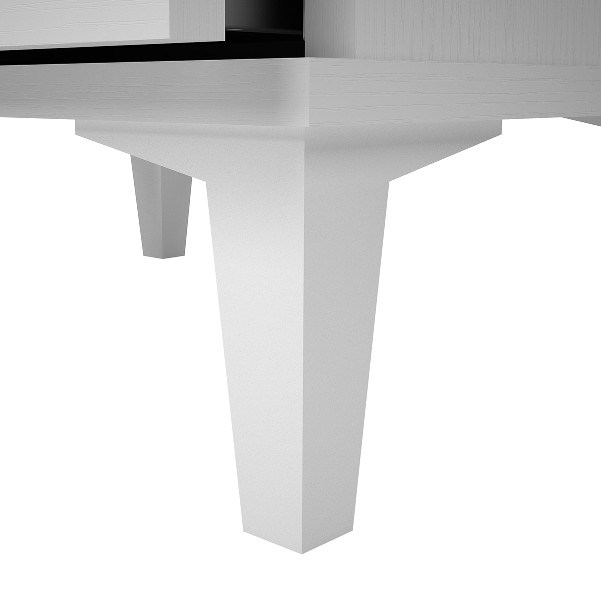 Imagen 6 de Cajonera Melamina 2 Cajones con Patas Blanco