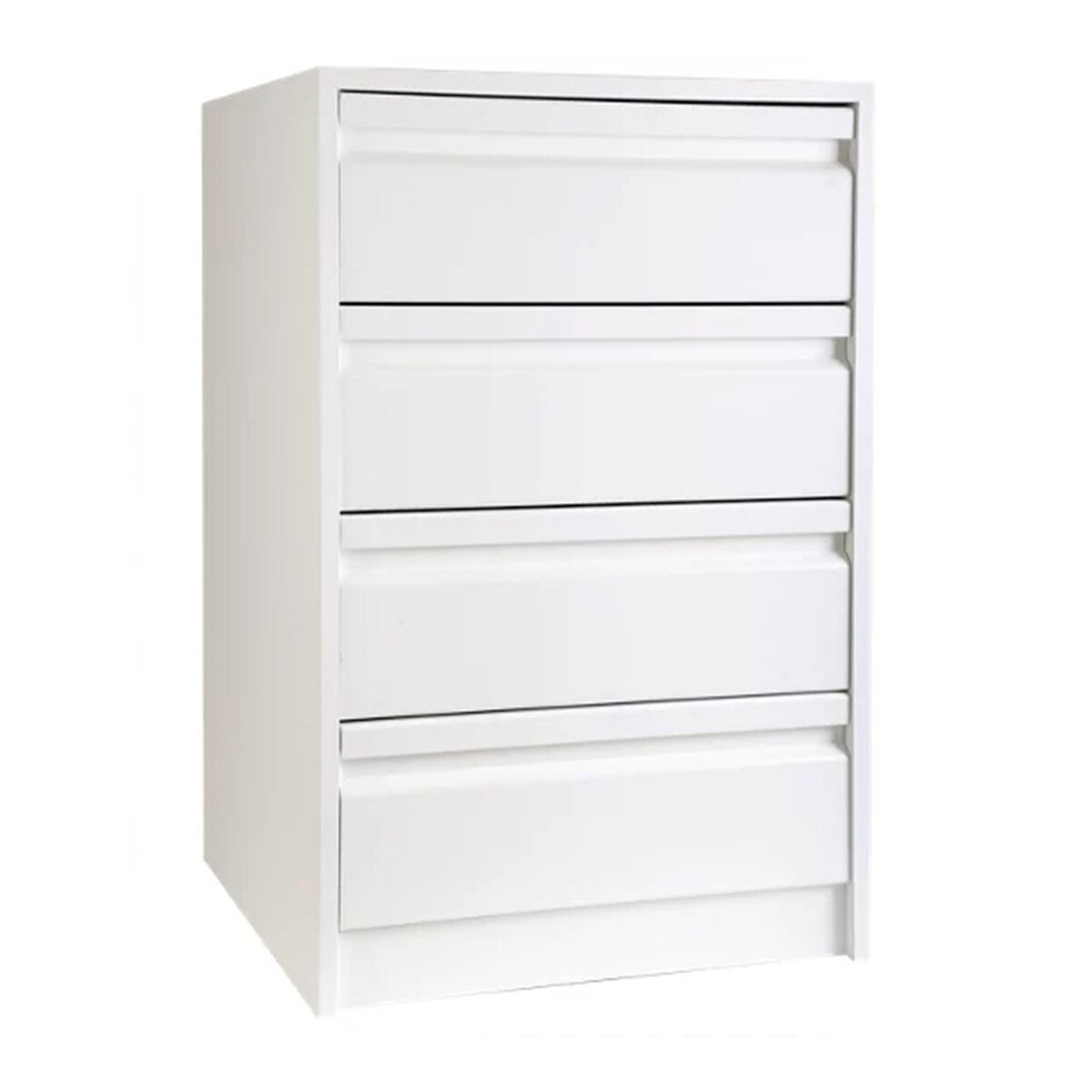 Cajonera Melamina Montada 4 Cajones Color Blanco Blanco-1