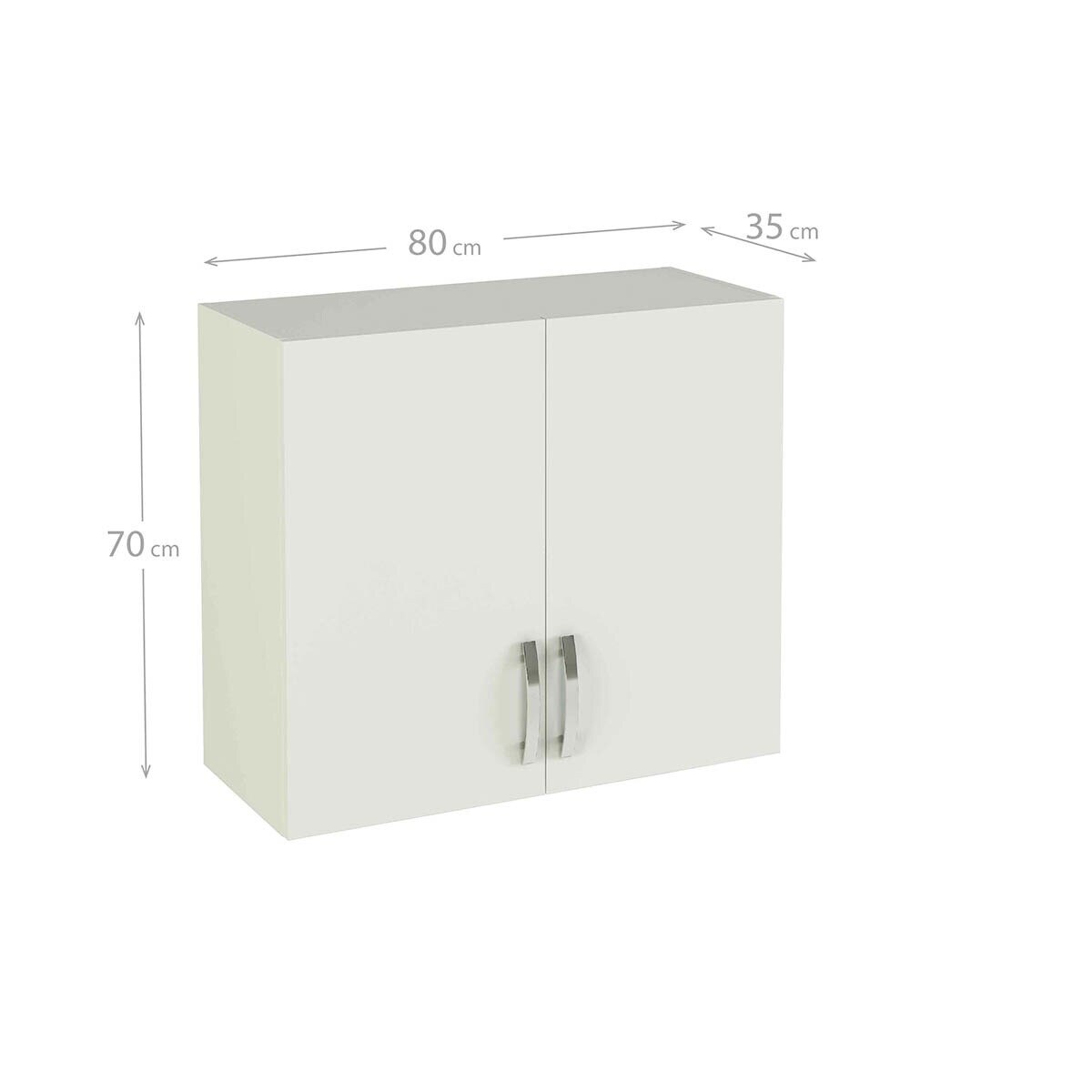 Módulo de Pendurar de 2 Portas Branco-3