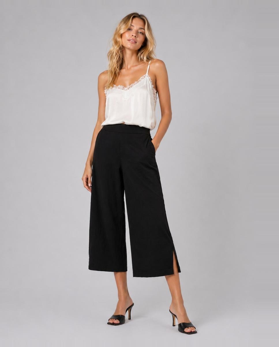 Vila - Pantalón de mujer culotte aberturas.