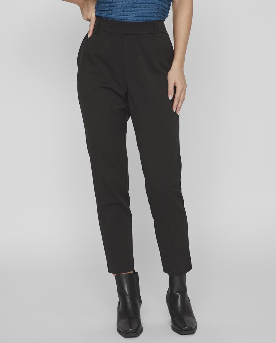 Imagen 2 de Pantalón de mujer slim fit - Vila - Negro Negro
