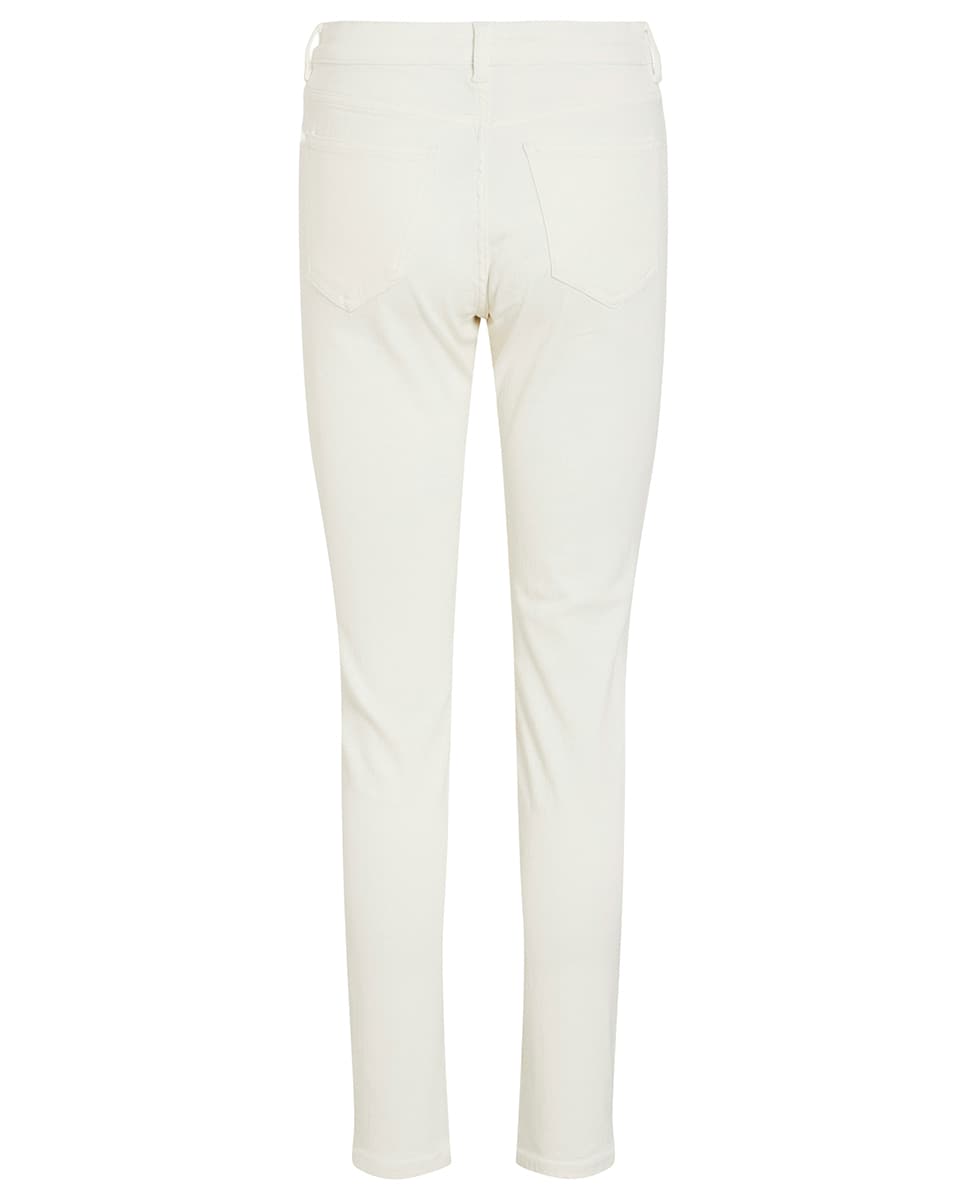 Jeans Skinny com Cintura Subida Branco-7
