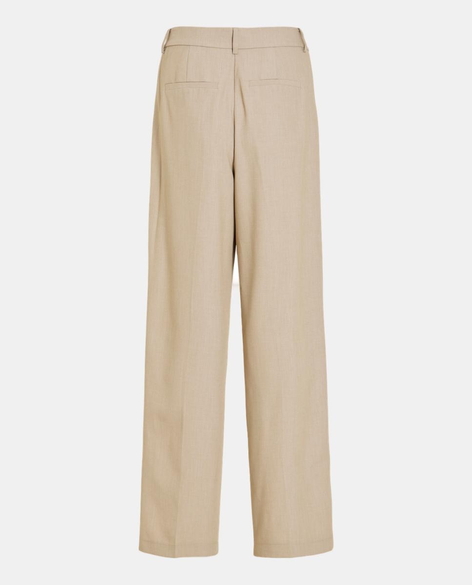 Calças Formais Regular com Viscose Taupe-4