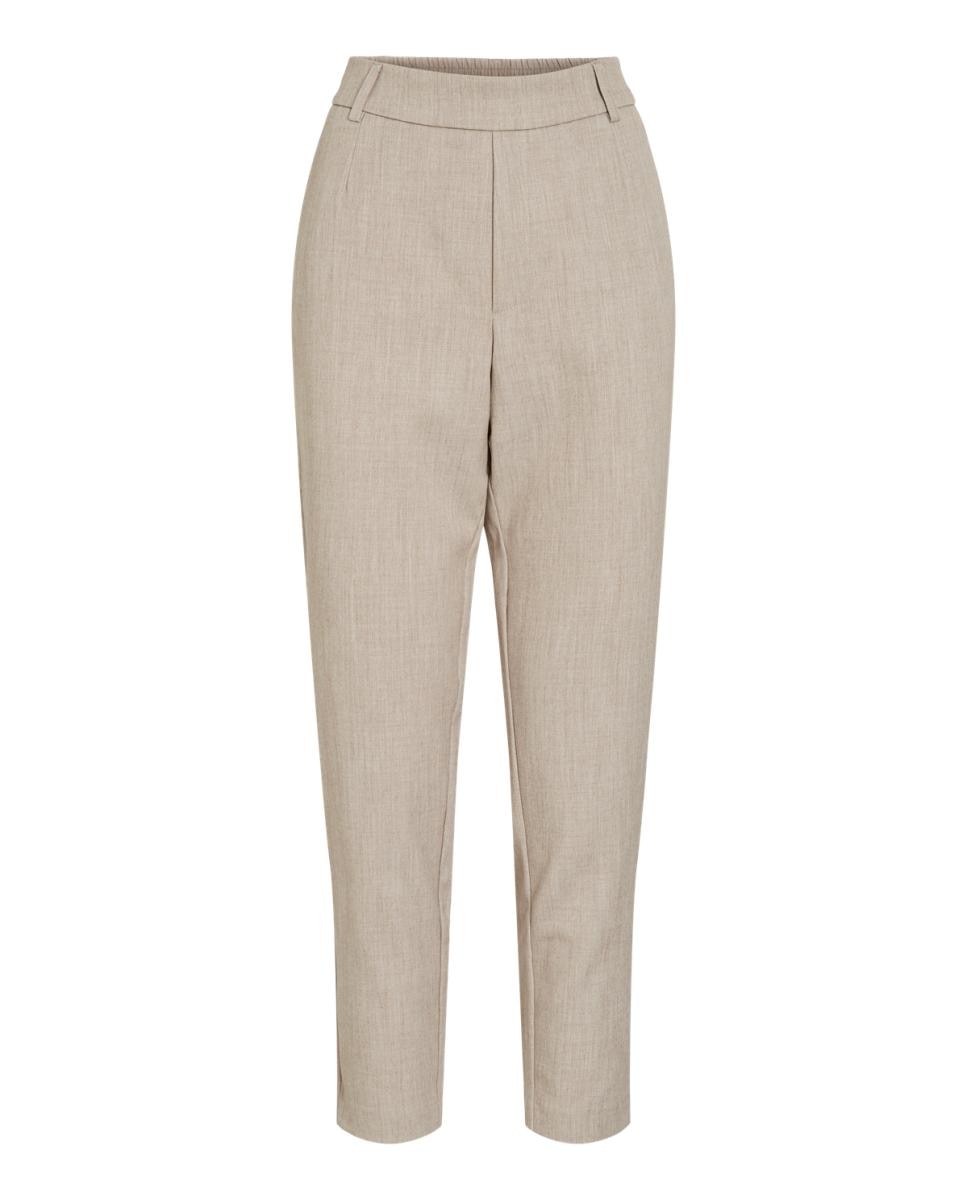 Calças slim fit de mulher Bege-6