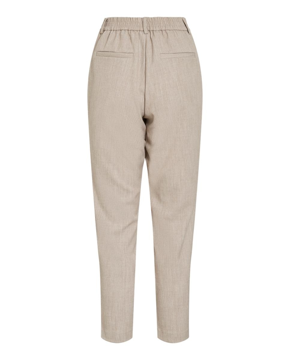 Calças slim fit de mulher Bege-7
