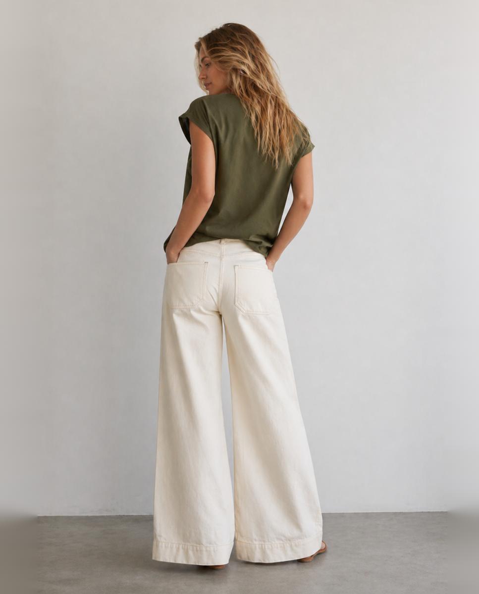 Jeans 7/8 Bege-2