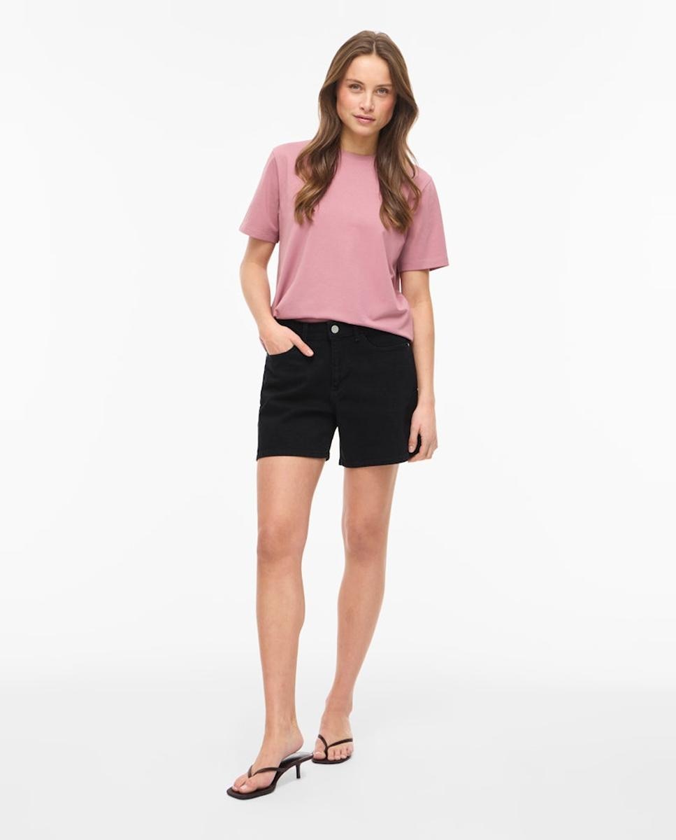 Pantalón corto vaquero de mujer - Vila - Negro Negro-1