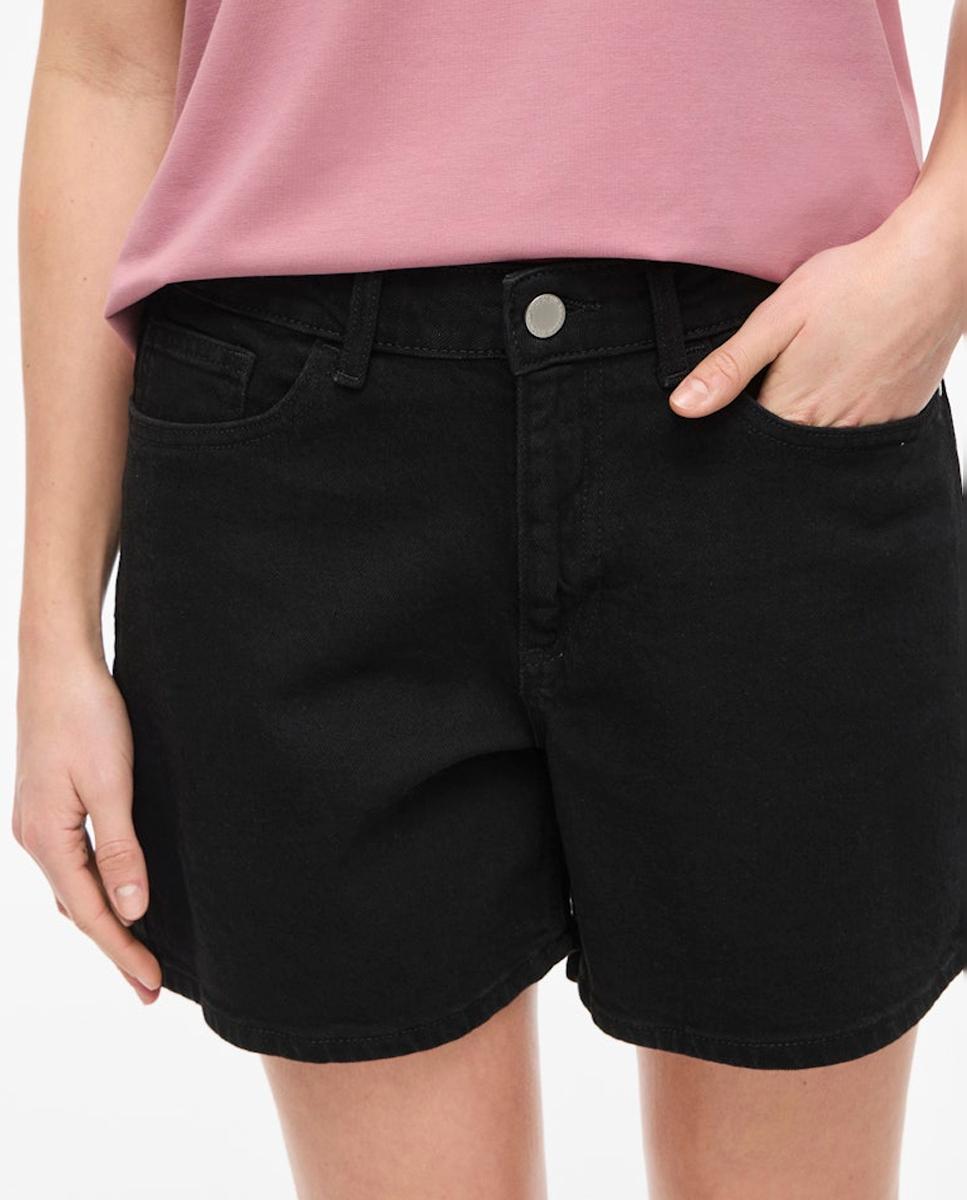 Pantalón corto vaquero de mujer - Vila - Negro Negro-4