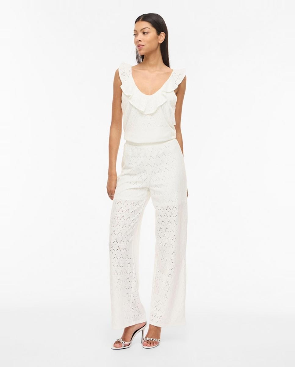 Vila - Pantalón de mujer de tiro alto.