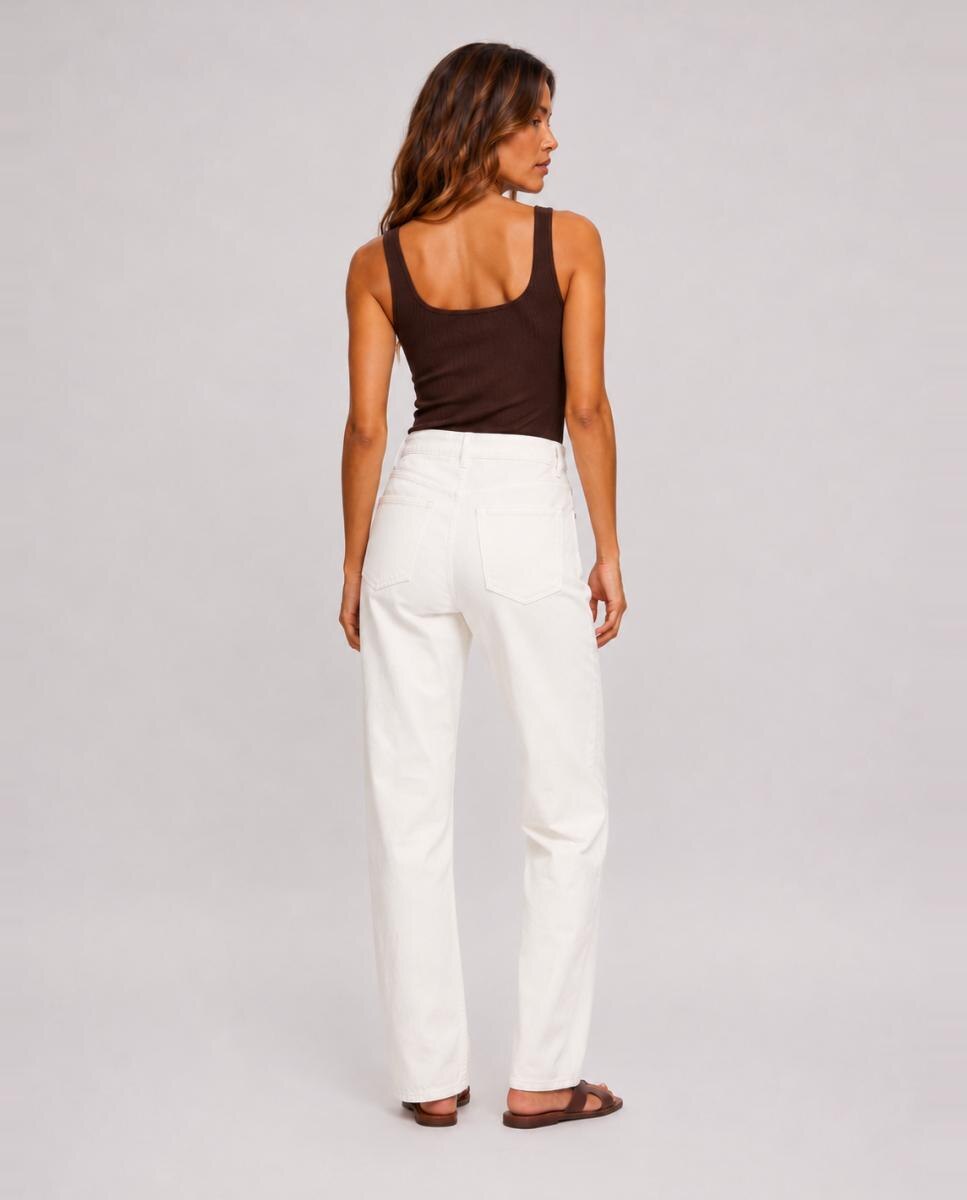 Jeans Straight Branco-2