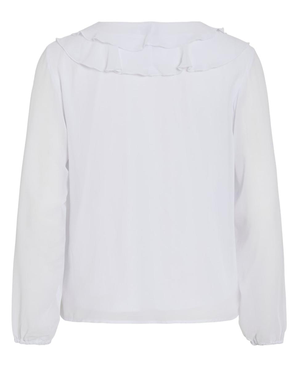 Imagen 7 de Blusa de mujer con volantes - Vila - Blanco Blanco