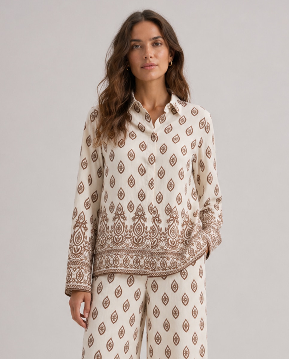 Imagem 0 de Blusa Estampada com Viscose