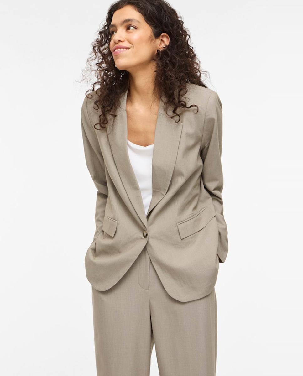Blazer Regular Fit Taupe-2