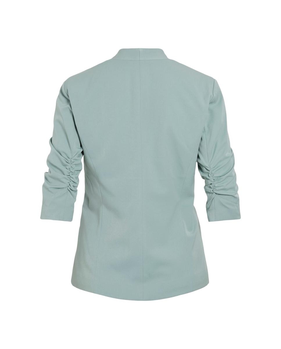 Blazer com Mangas ¾ Azul-claro-6