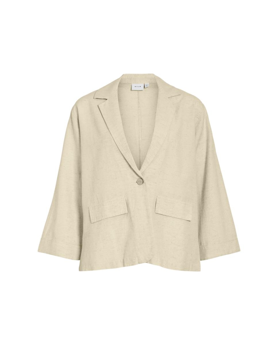Imagem 0 de Casaco Tipo Blazer de Linho