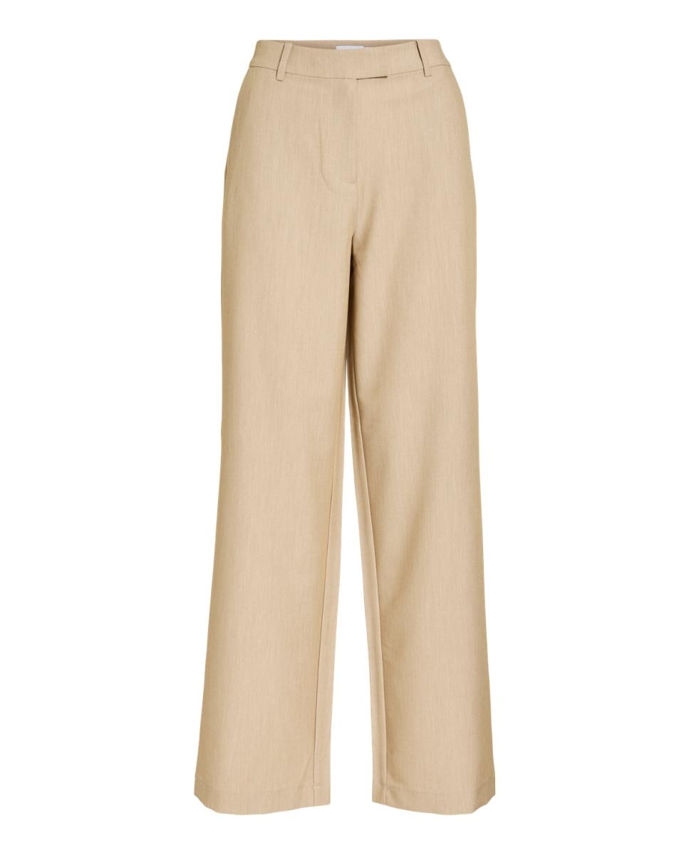 Calças Formais com Viscose Bege-9