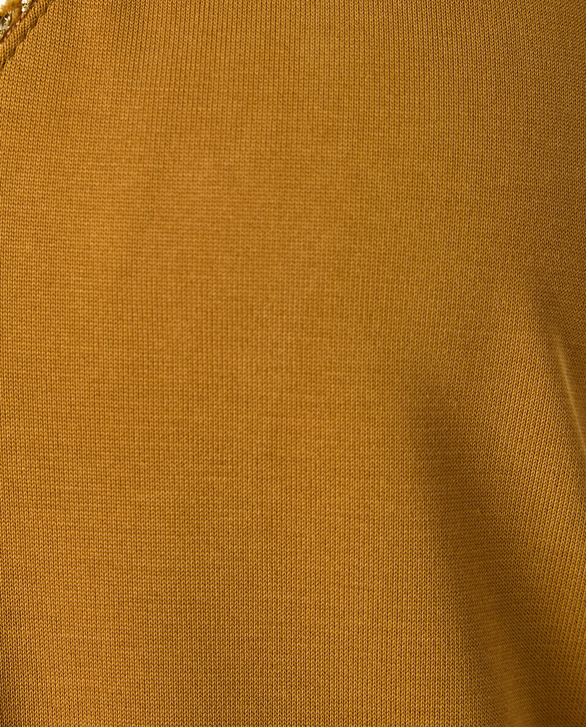 T-shirt sem Mangas com Decote em Bico Caramelo-5