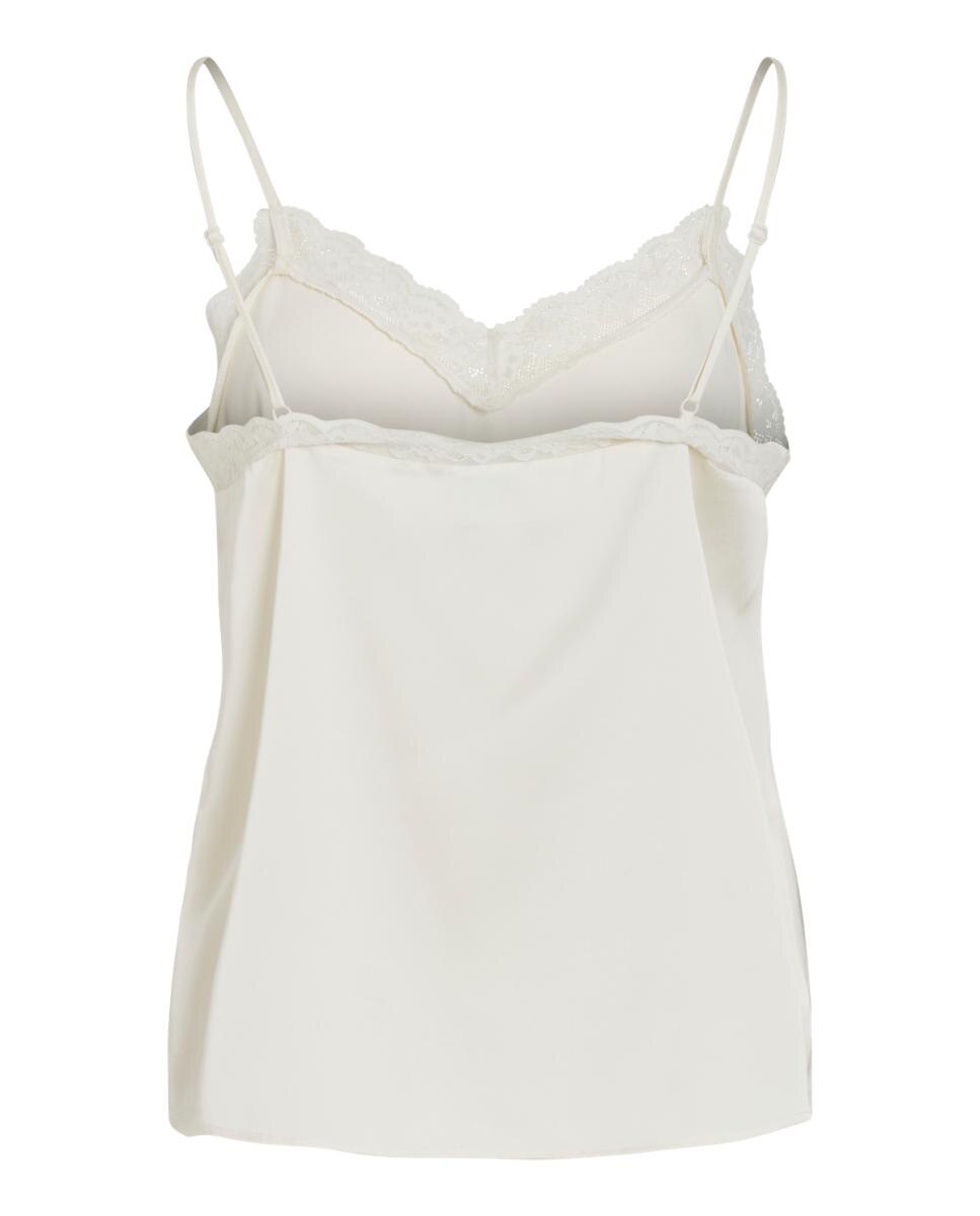 Top de mujer detalle encaje - Vila - Blanco Blanco-6