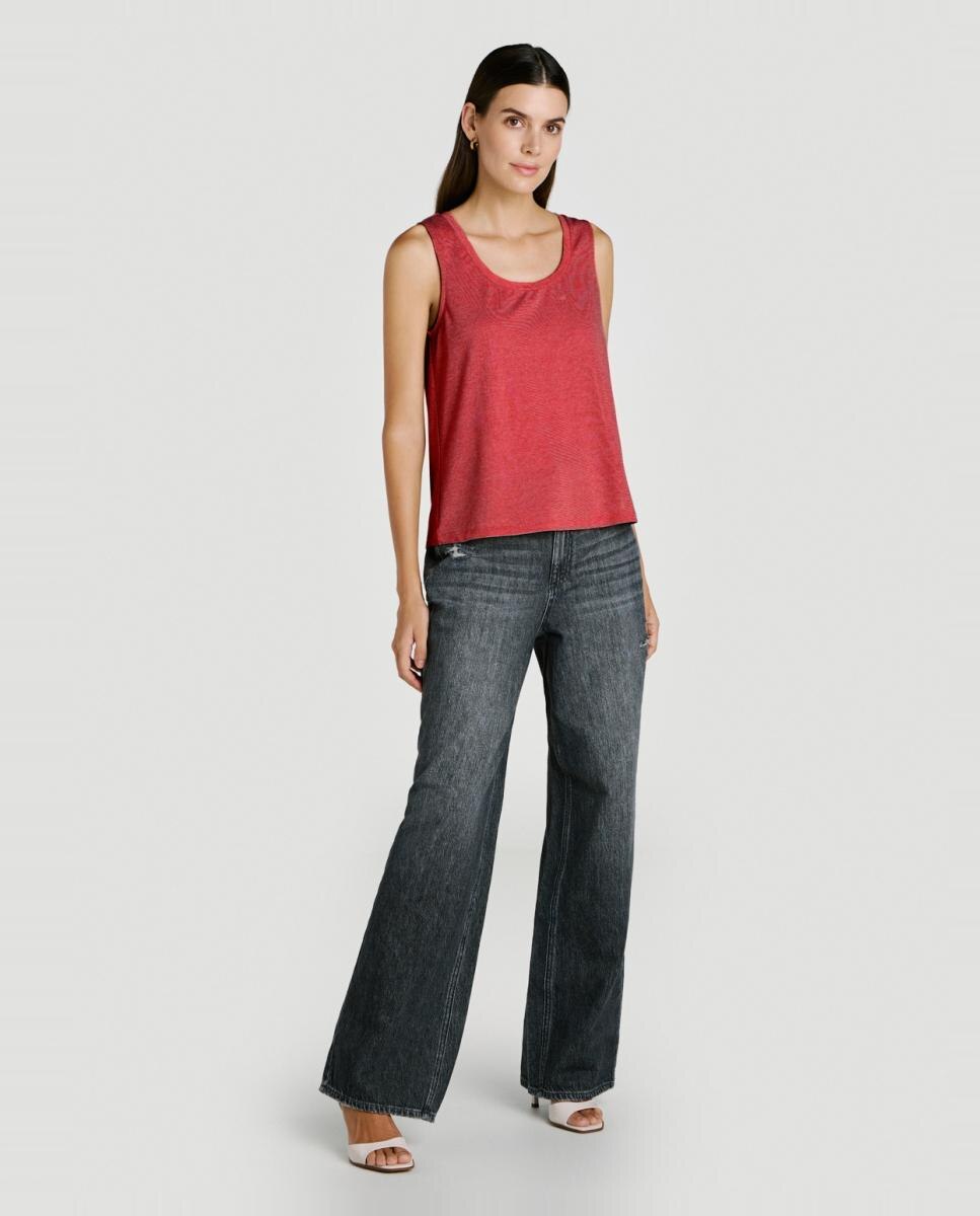 Top de mujer sin mangas con lúrex - Vila - Rojo Rojo-6