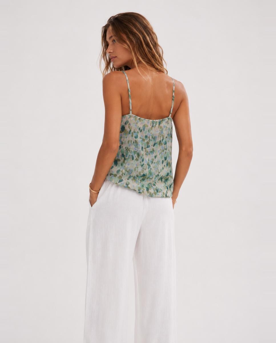 Top de mujer de gasa con tirantes - Vila - Azul Azul-2