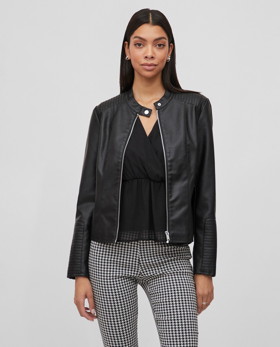 Cazadora polipiel de mujer cremallera · Vila · El Corte Inglés