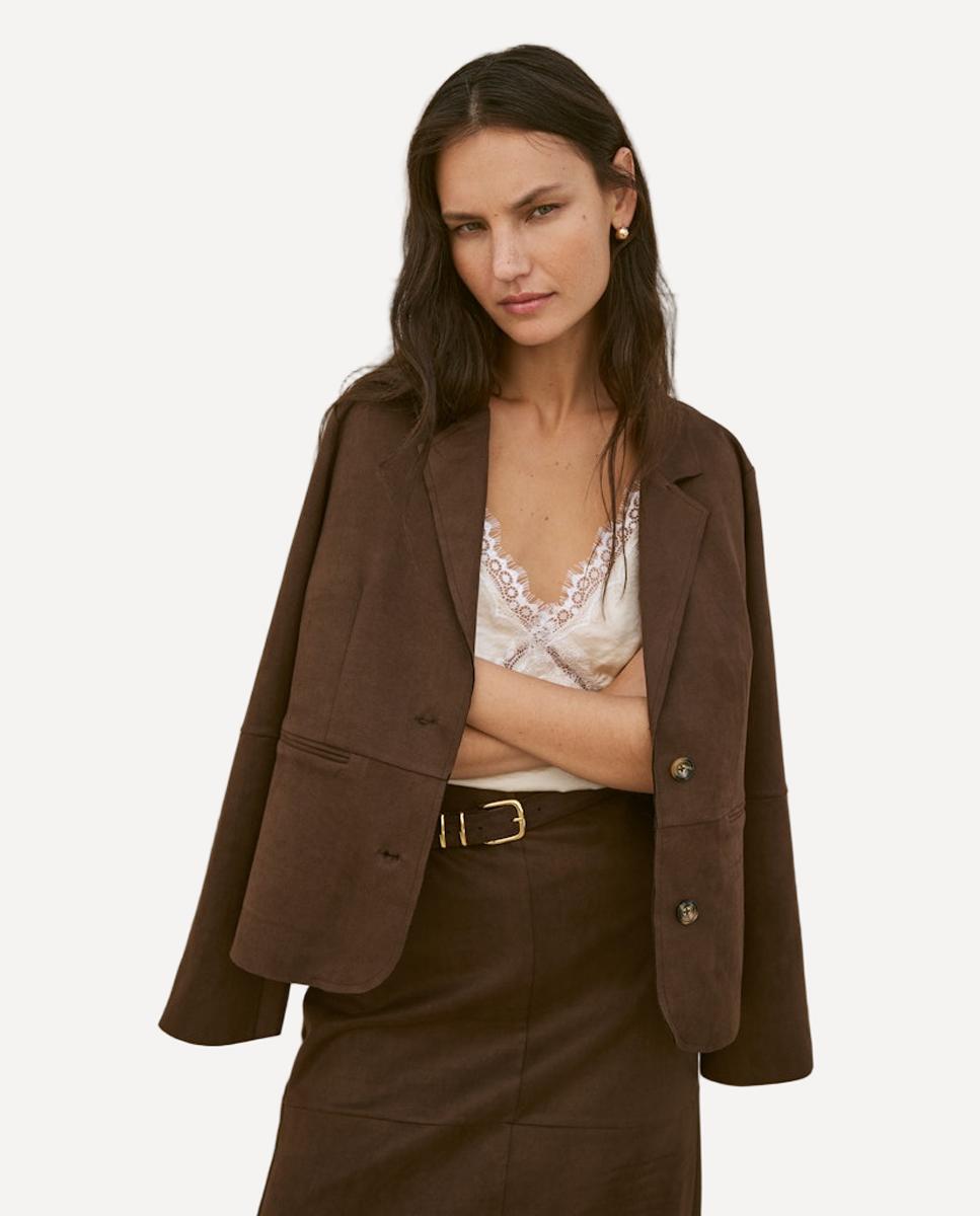 Vila - Chaqueta de mujer de ante.