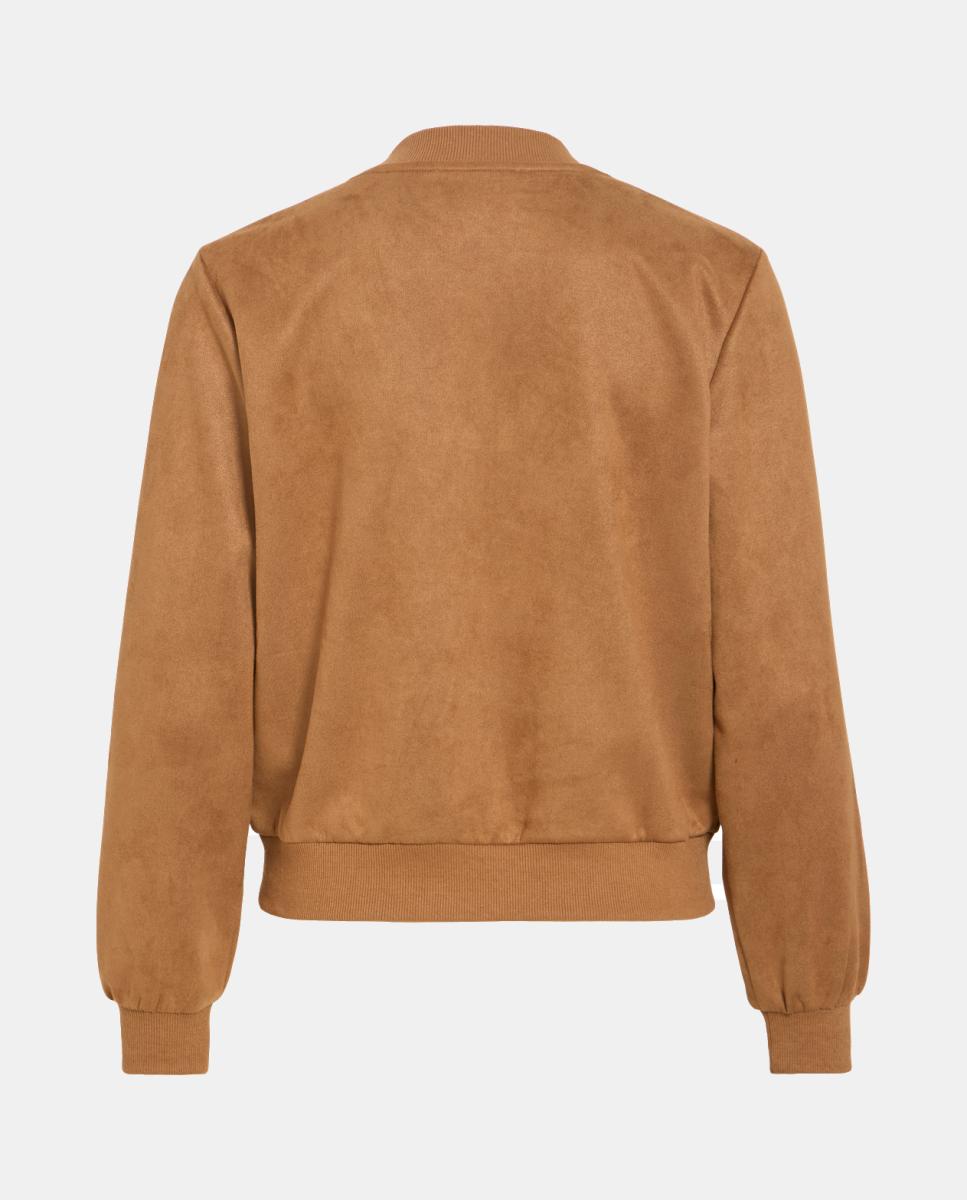 Chaqueta de ante mujer - Vila - Marrón claro Marrón oscuro-6
