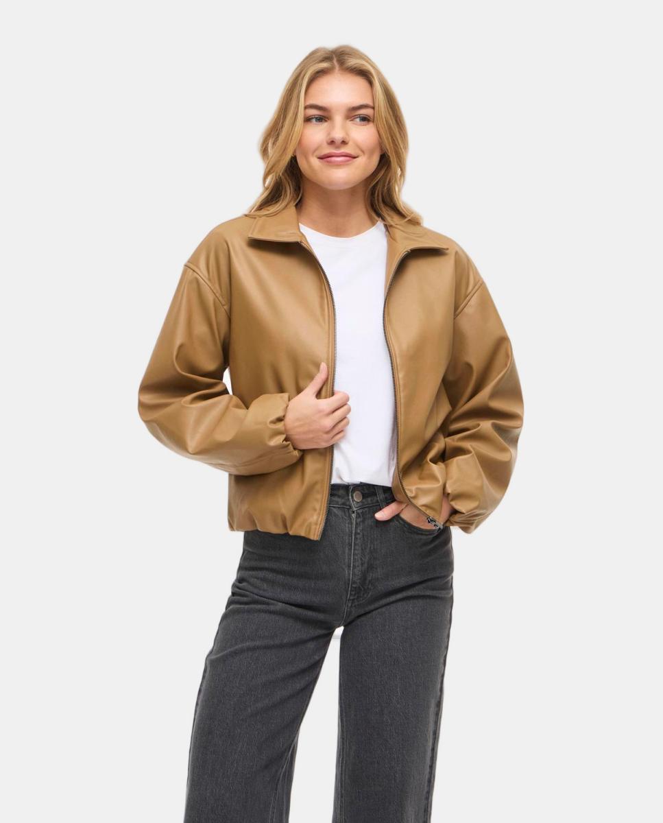 Vila - Chaqueta de mujer polipiel.