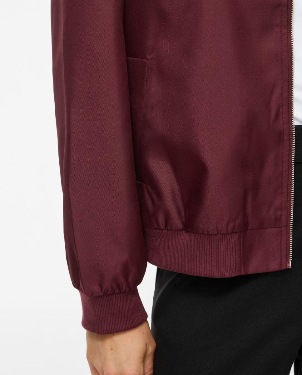Chaqueta bomber de mujer con cremallera - Vila - Burdeos Burdeos-2