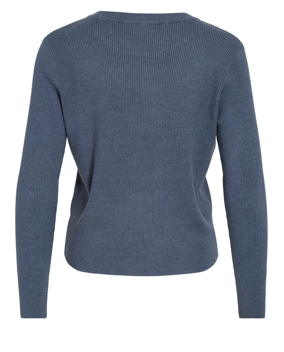 Imagen 6 de Jersey de mujer cuello redondo - Vila - Azul índigo Azul índigo