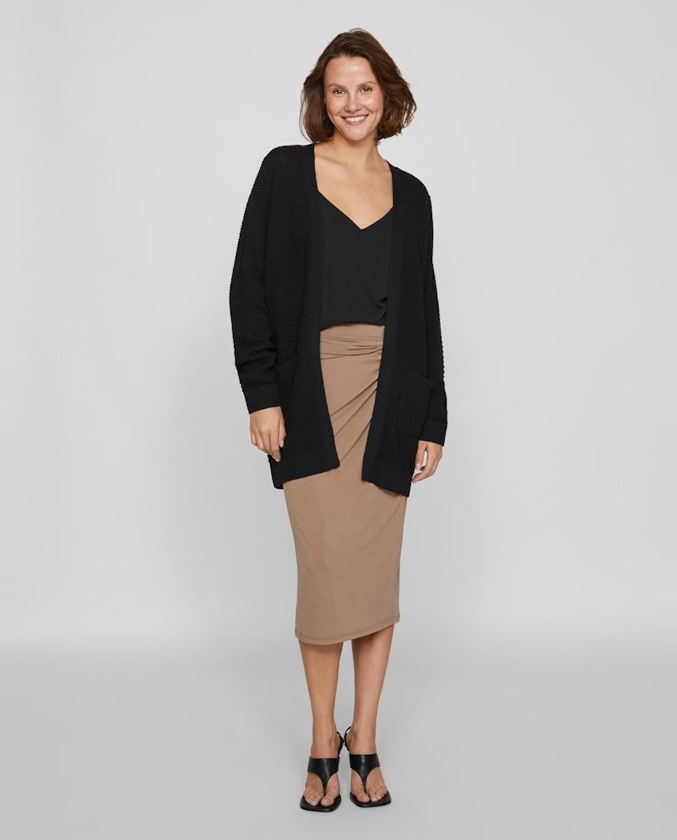 Imagem 0 de Casaco de Malha Tipo Cardigan com Bolsos à Frente.