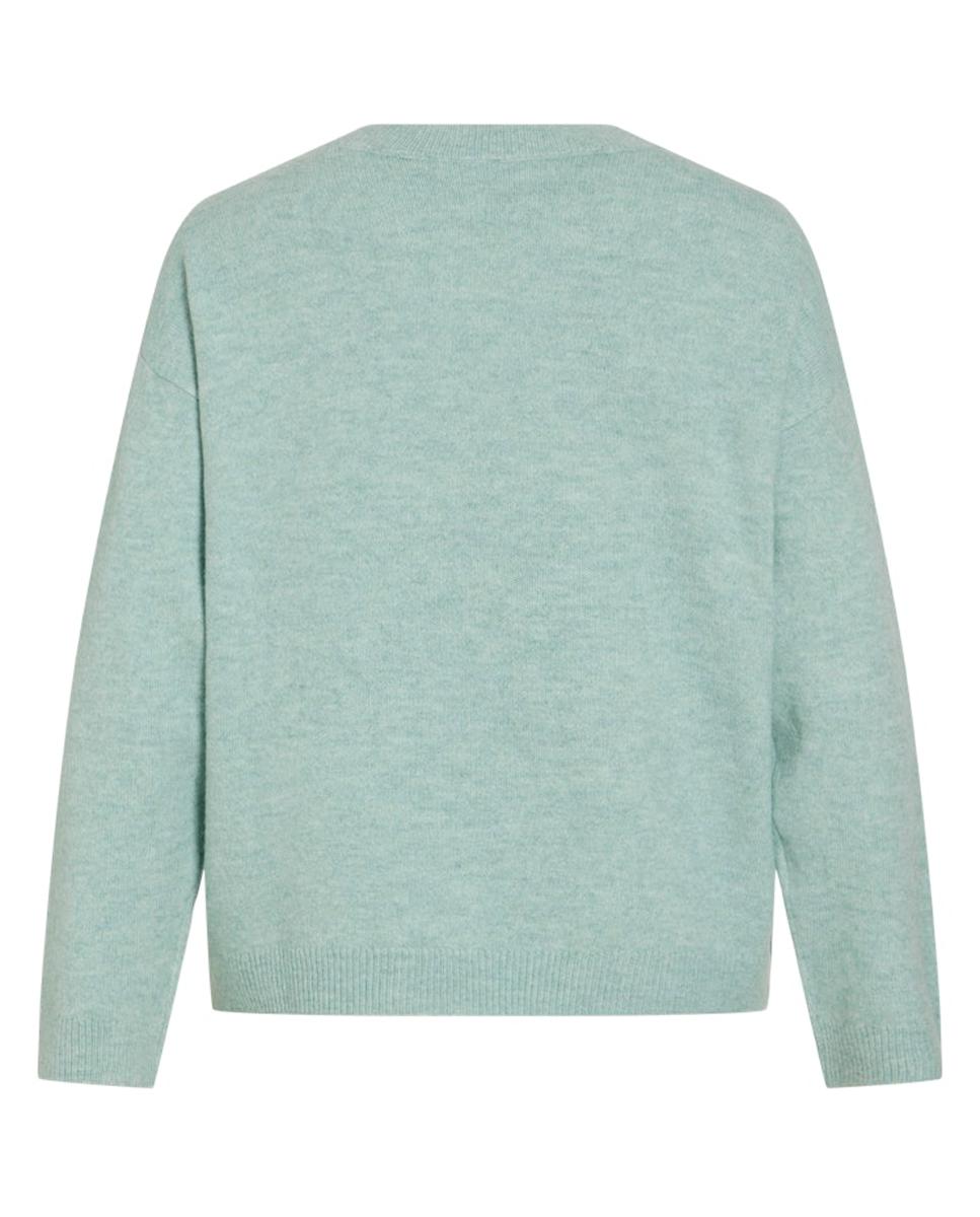 Jersey de mujer punto cuello redondo - Vila - Azul claro Azul claro-5