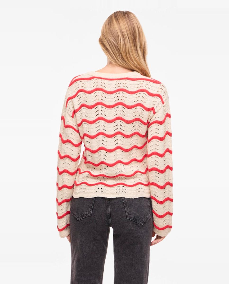 Jersey de mujer punto cuello redondo - Vila - Azul marino Coral-4