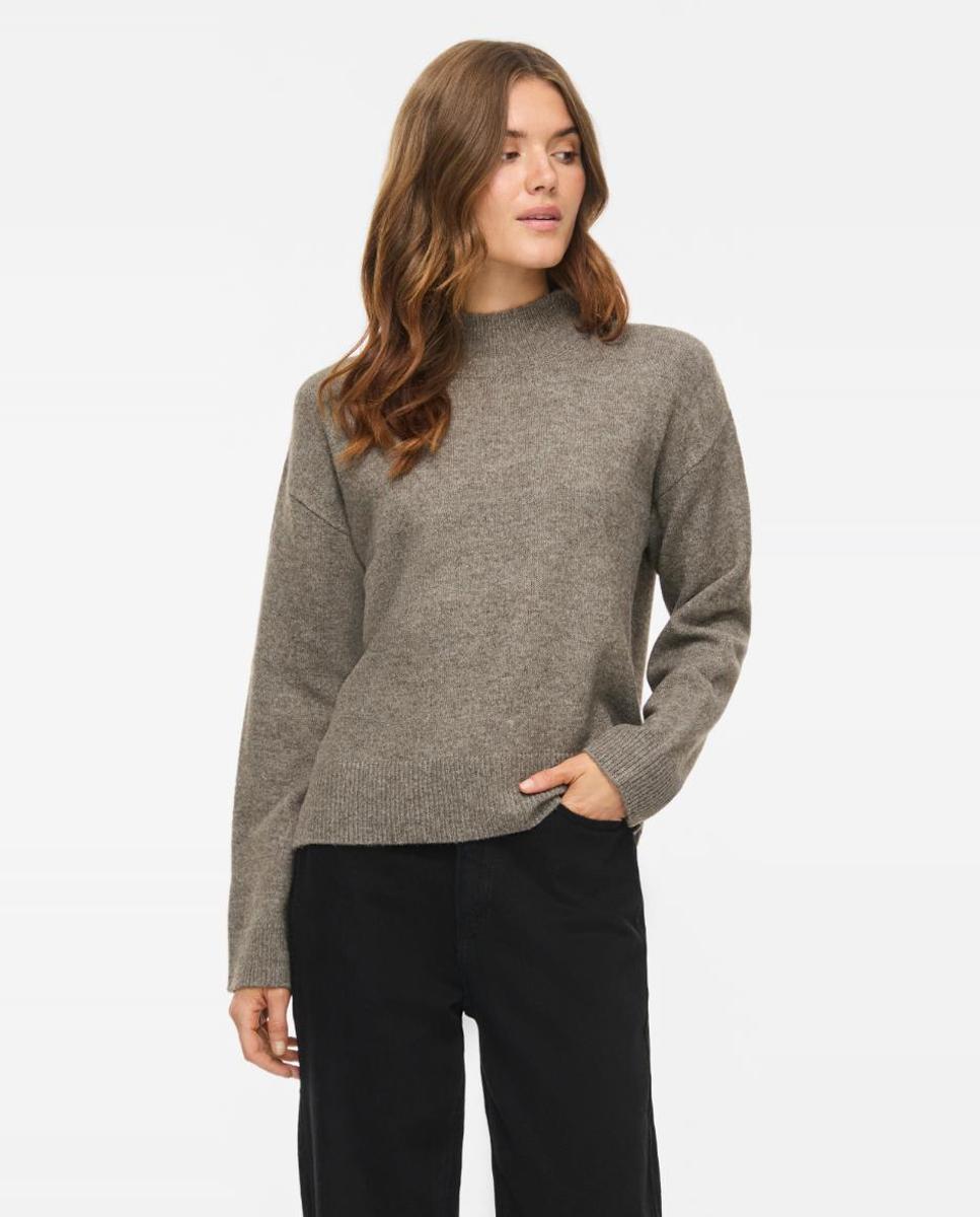Imagen 1 de Jersey de mujer con cuello alto y manga larga - Vila - Topo Topo